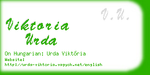 viktoria urda business card